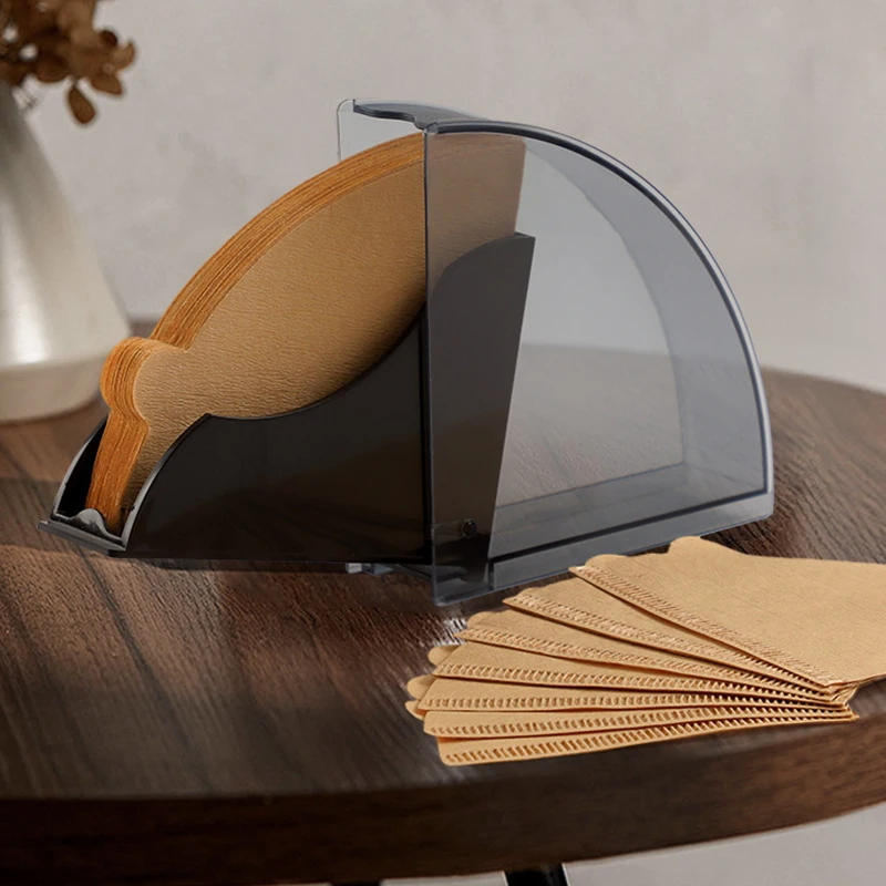 CoffeeFilterPaperHolderStorageRackwithCoverDispenserStorage