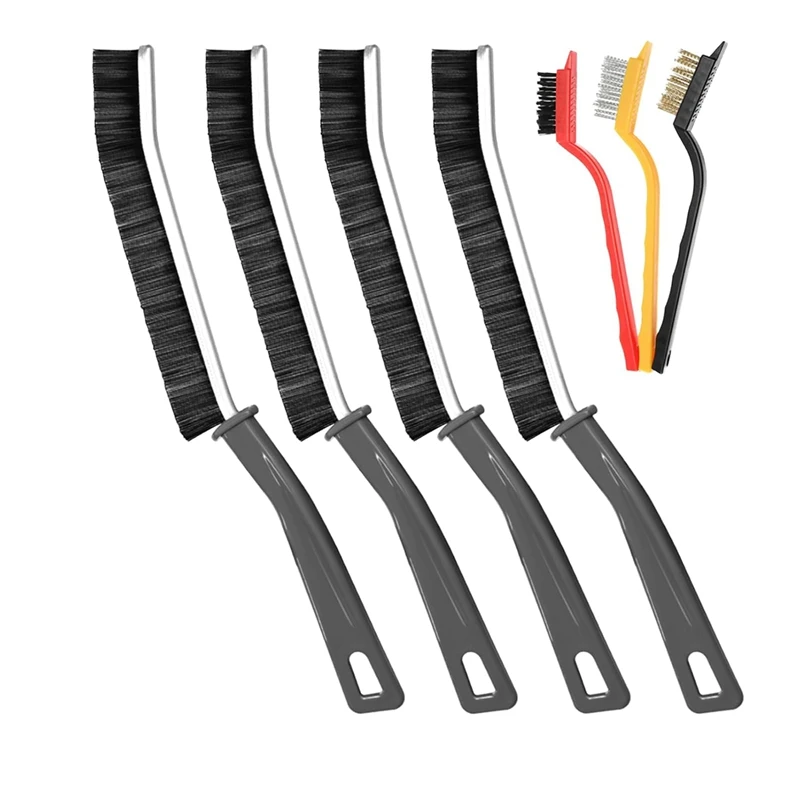 

Щетка для чистки 4 шт. и 3 шт., щетка для чистки кухни, щетка для чистки пространства, щетка из проволоки, ручная