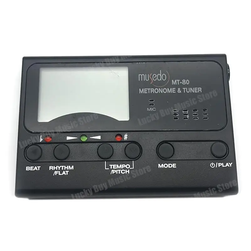Guitar Tuner Musedo MT-80 Professional Precision LCD Guitar Metronome Tone Generator for Chromatic Gutiar Ukulele Bass Violin