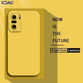 Angel Eyes 액체 실리콘 휴대폰 케이스, 샤오미 미 11i 11X 프로, POCO F3 GT 소프트 충격 방지 커버, POCOF3 F3GT 11XPro 풀 하우징