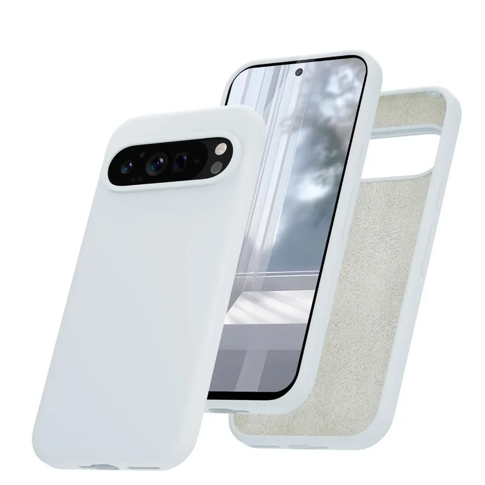 Smooth Liquid Silicone Shockproof Ultra Slim Matte Case - Pure Color Skin Feel Cover