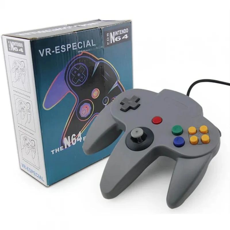 Controller Compatibile Per Nintendo 64 Con Cavo N64 Connessione Originale Nus-005 Grigio # Nintendo 64 (Nus-001, Nus-005)