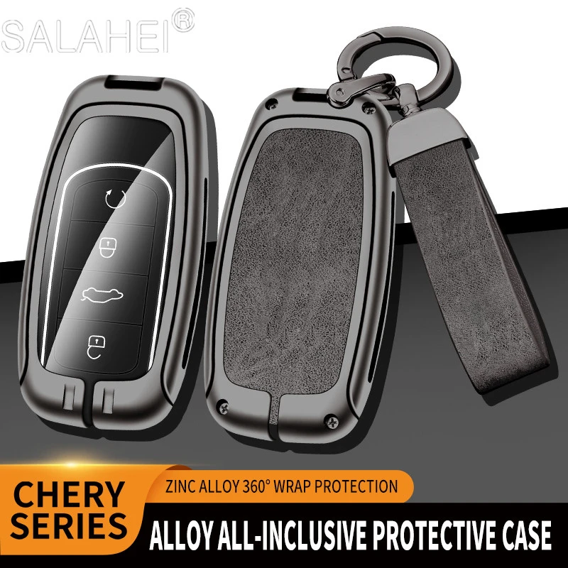 

Zinc Alloy Car Key Cover Case Holder Shell Protection Bag For Chery Tiggo 8 PLUS 8 Pro 7 Pro Arrizo 5 PLUS 2021 Auto Accessories