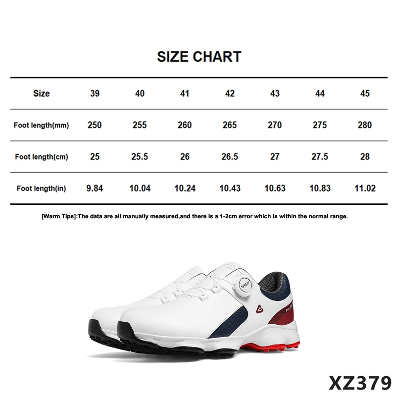 PGM XZ379 Golf Shoes Men's Comfortable Cushioned Sports Shoes Buckle Men's Anti Slip Golf