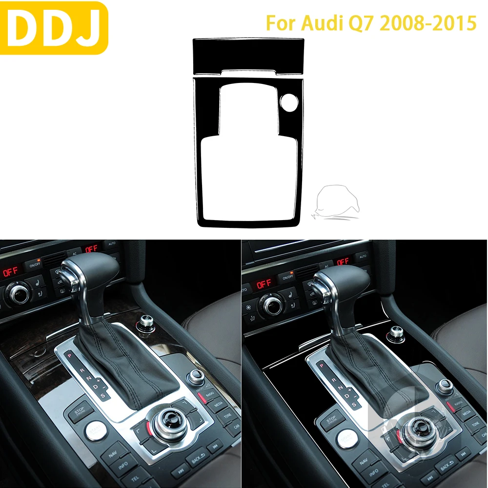 

Автомобильные аксессуары для Audi Q7 2008-2015, черная фотообложка, отделка, наклейка, пластиковое украшение