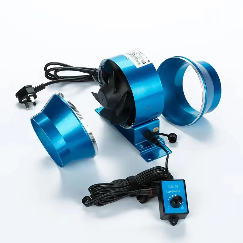 100MM Variable Frequency Stepless Speed Regulating Pipe Fan 4 inch Pipe