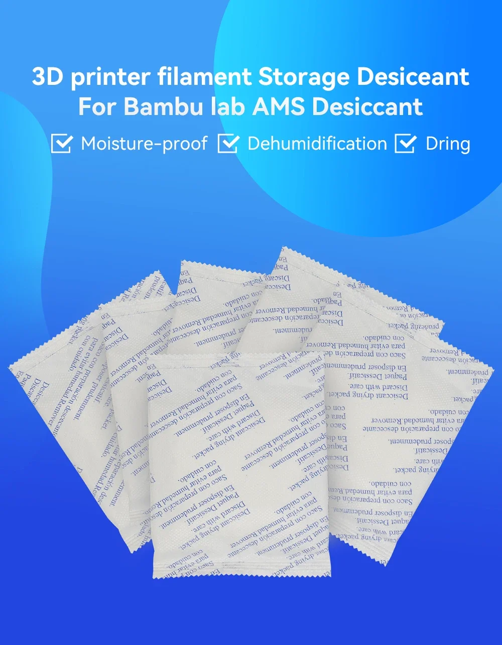 Für Bambu Lab AMS Trockenmittel Trocknen Paket Feuchtigkeit Absorber Für 3D Drucker Bambulab P1s X1c P1P X1 Ams Filament Luftentfeuchter – Detail 1