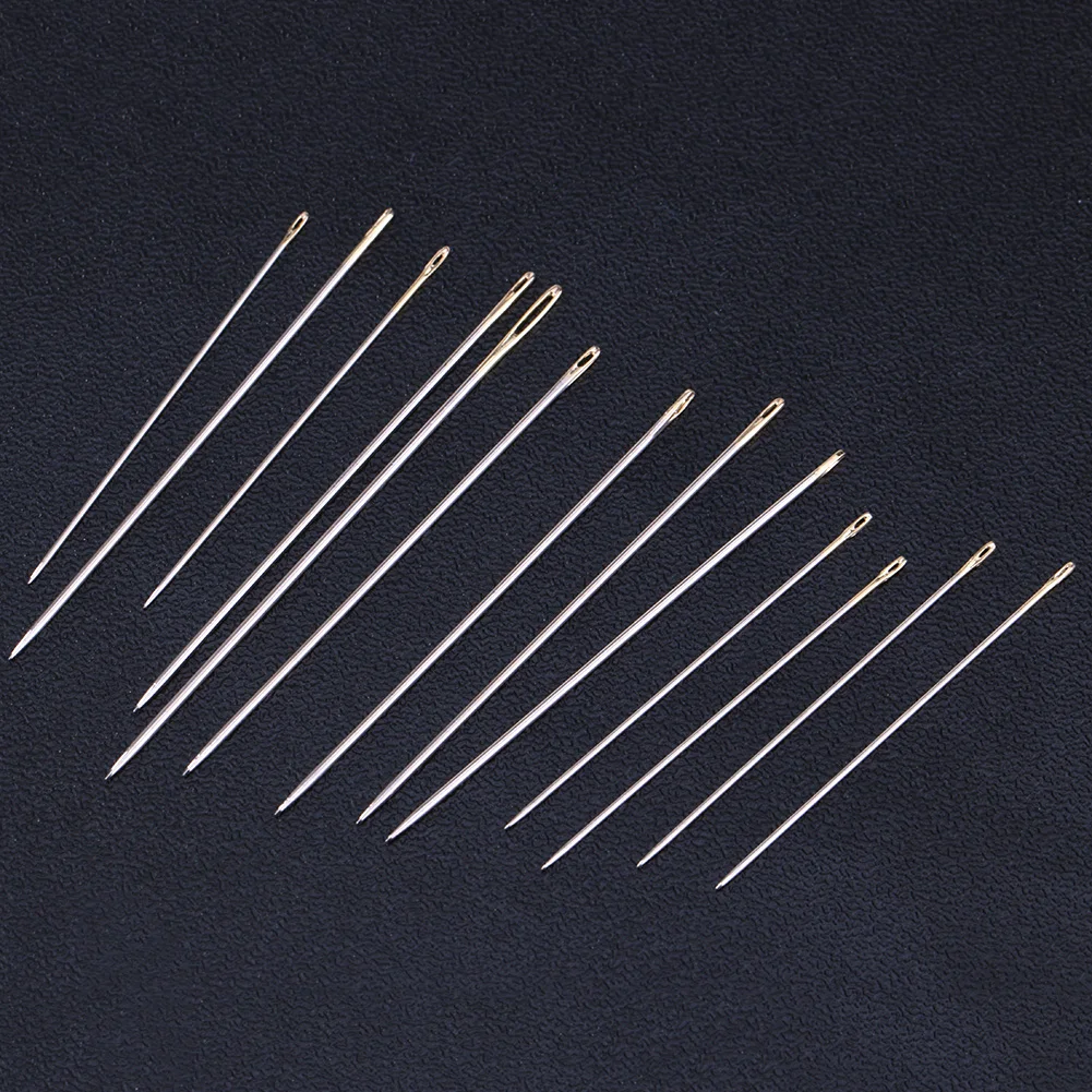 Silver Metal Sewing Needles Kit for Leather Canvas Repair