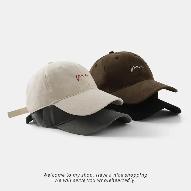 Embroidered Baseball Hat men's Big Headed Duck Tongue Hat Letter Fashion Sunshade Women's Adjustable Sports baseball hat outdoor cap