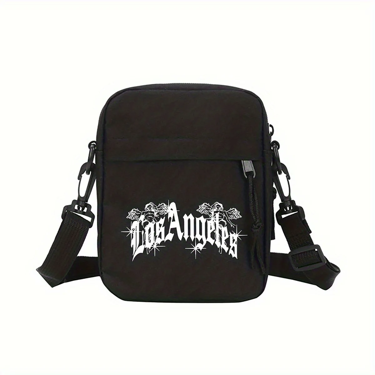Stylish Los Angeles Crossbody Bag: Lightweight, Foldable, and Adjustable with Zipper Closure