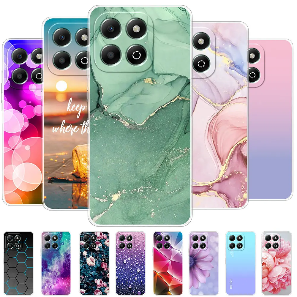 Case For A Zte KJYFOANI For ZTE Blade A55 Case Tempered Glass