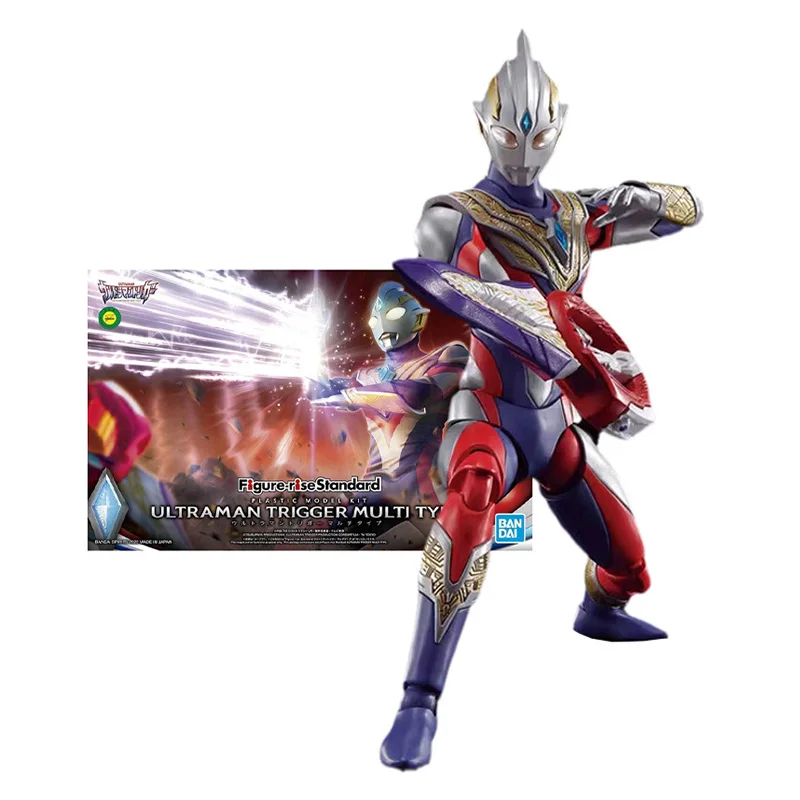 

Bandai Genuine Ultraman Model Kit Figure-rise Standard Ultraman Trigger Multi Type Collection Action Figure Model Children Toys