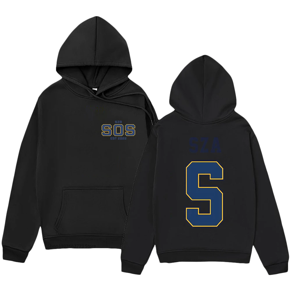 SZA SOS Anime Hoodies Funko Pop Swaetshirt Manga/comic Pullover Women Kawaii Cartoon Sudaderas Men Clothing Y2k Tops Streetwear