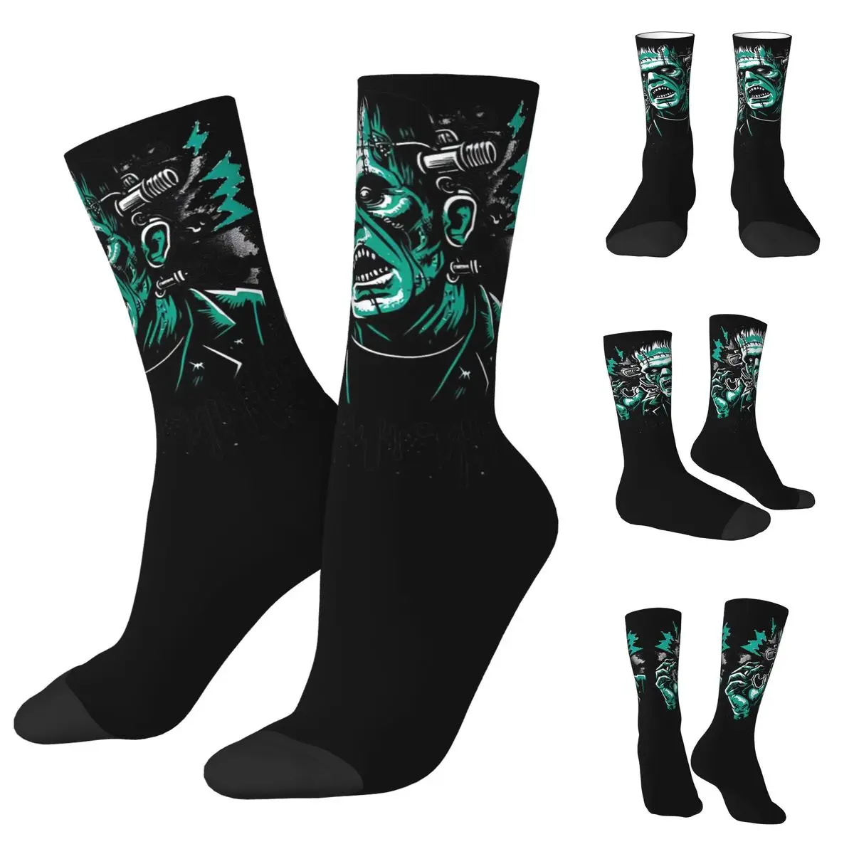 Monster Frankenstein Men Women Socks,fashion Beautiful printing Suitable for all seasons Dressing Gifts