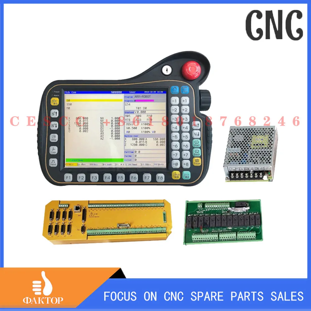 

NEW HMI CNC 4/6/8 axis robot control system Manipulator system controller is used for robot machine tool PLC teaching function