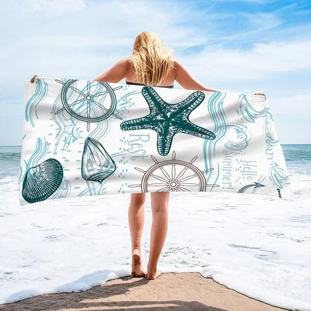 Scorpion Retro Microfiber Beach Towel - Quick Dry, Sand Free, Oversized For Travel & Pool - View #10