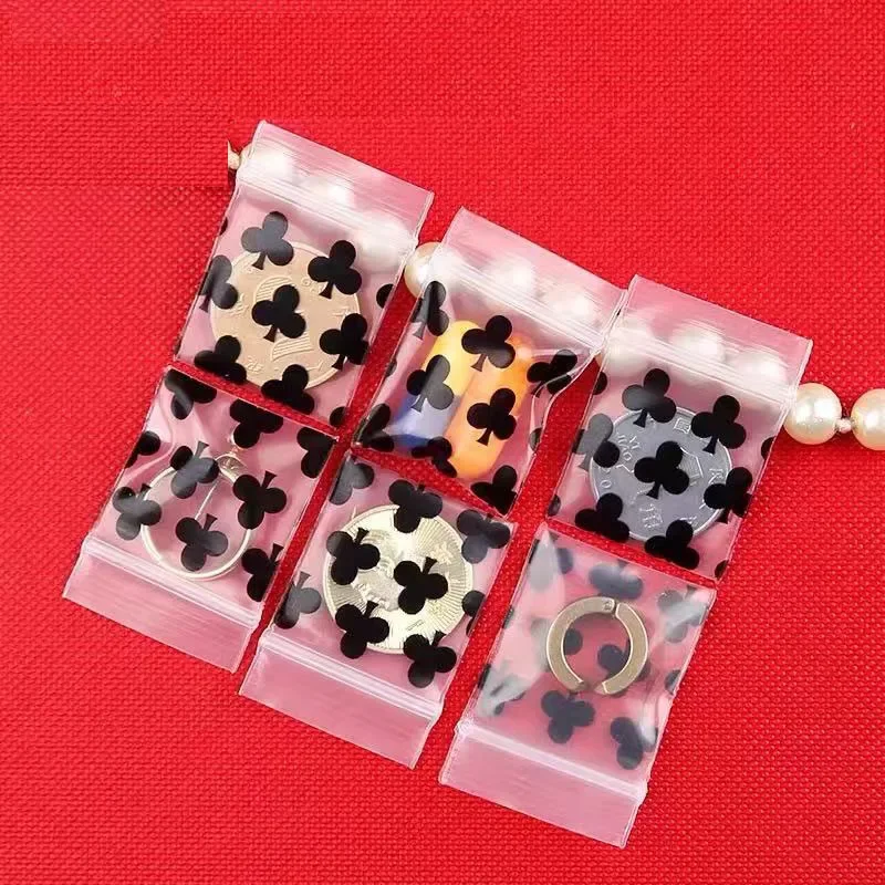 Cute Mini Plastic Zipper Bag Ziplock Bag Ziplock Pill Packaging Pouches Jewelry Food Boutique  Packaging Bags Multiple Sizes 5