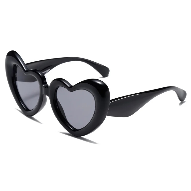 

Fashion Women Y2k Heart Shape Sunglasses Brand Shades UV400 Vintage Gradient Frame Eyewear Female Pink Lens Sun Glasses