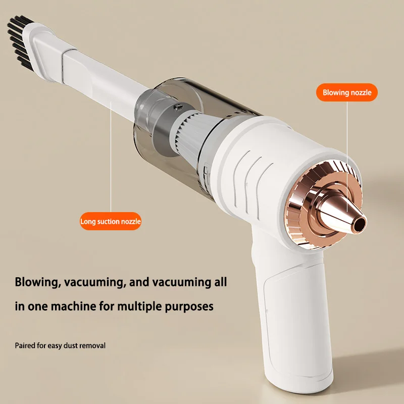 Small Multifunctional Vacuum Cleaner Wireless Charging Suction And Blow Integrated Strong Power Vacuum Cleaner For Car And Home
