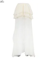 Oymimi Casual Apricot Loose Skirts For Women Fashion High Waisted Pleated Skirts Elegant Thin Floor-Length Skirt Female Clothing - Image 6