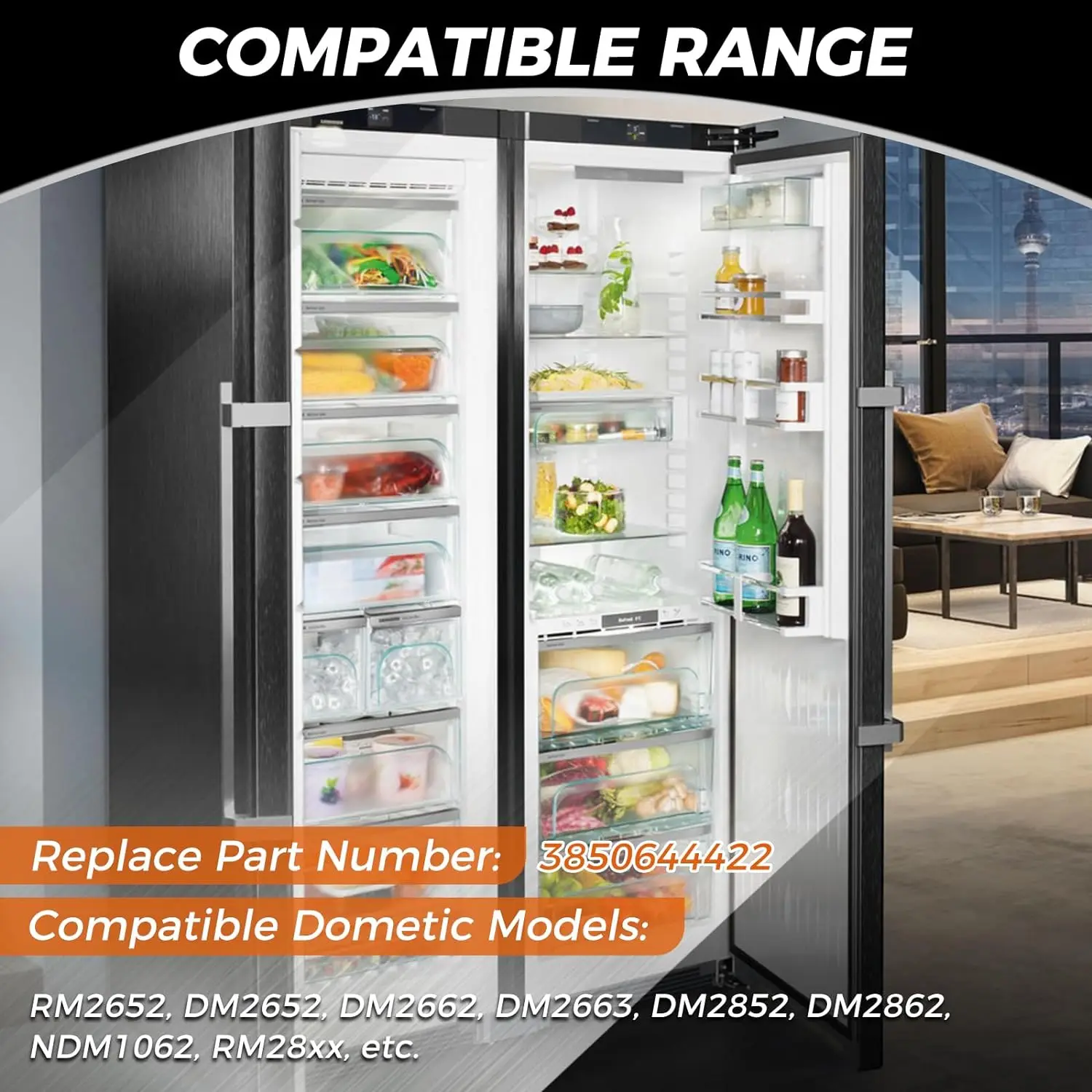 frigorífico Dometic, 3850644422, RM1300, DM2652, RM2652, DM2662,