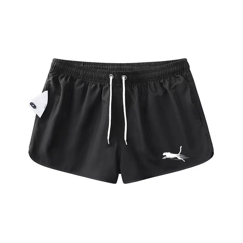 Men\'s Mesh Lined Swimming Trunks, Male Swimwear, Bathing Suit, Sports Clothes, Summer Beach Shorts, Board Shorts, 2024