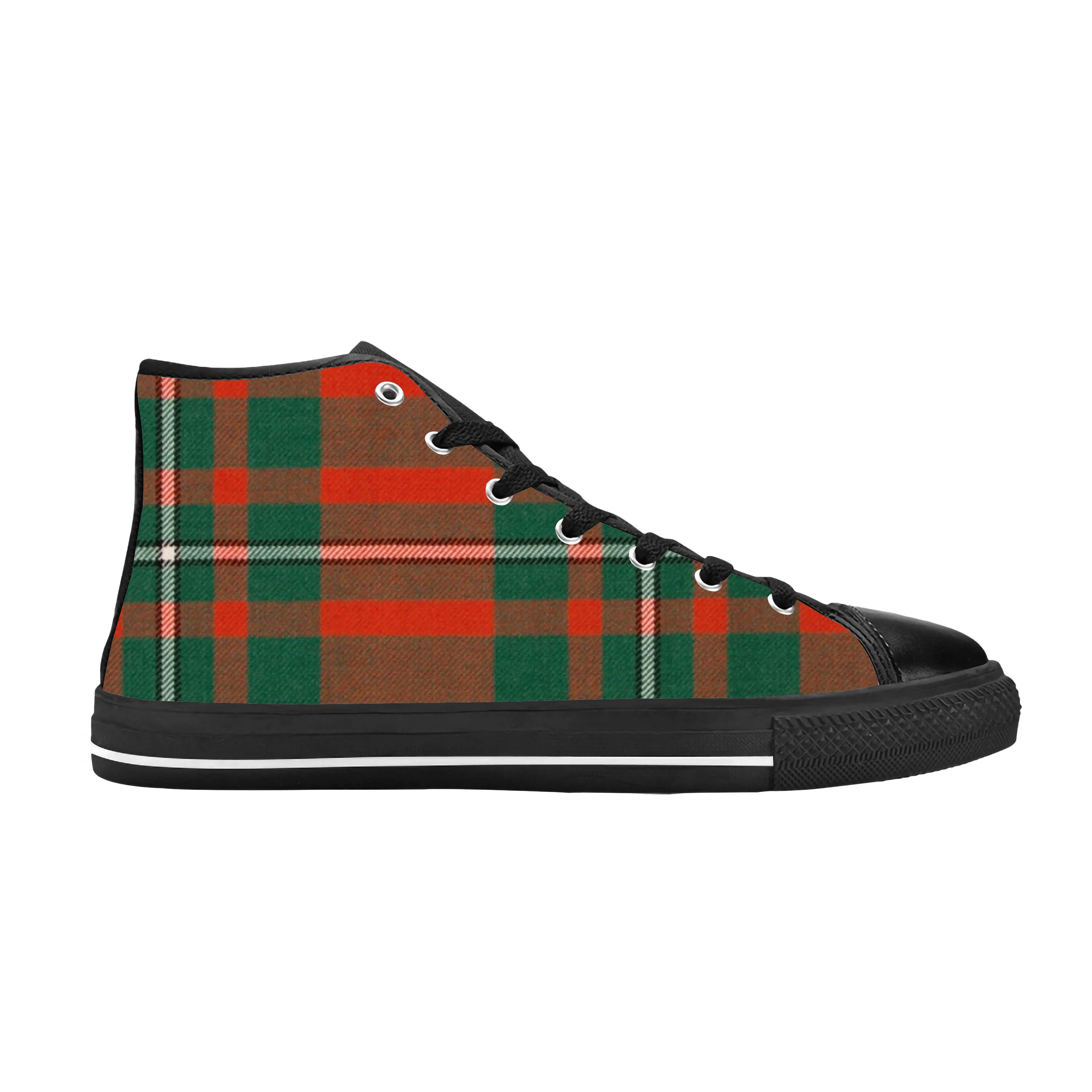MacGregor Scottish Stewart Clan Tartan Plaid Cool Casual Cloth Shoes High Top Comfortable Breathable 3D Print Men Women Sneakers