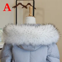 Multicolor Winter Hood Fur Decor Warm Faux Fur Scarf Women Coat Fur Collar Shawl Detachable Soft Plush Collars Accessories 2