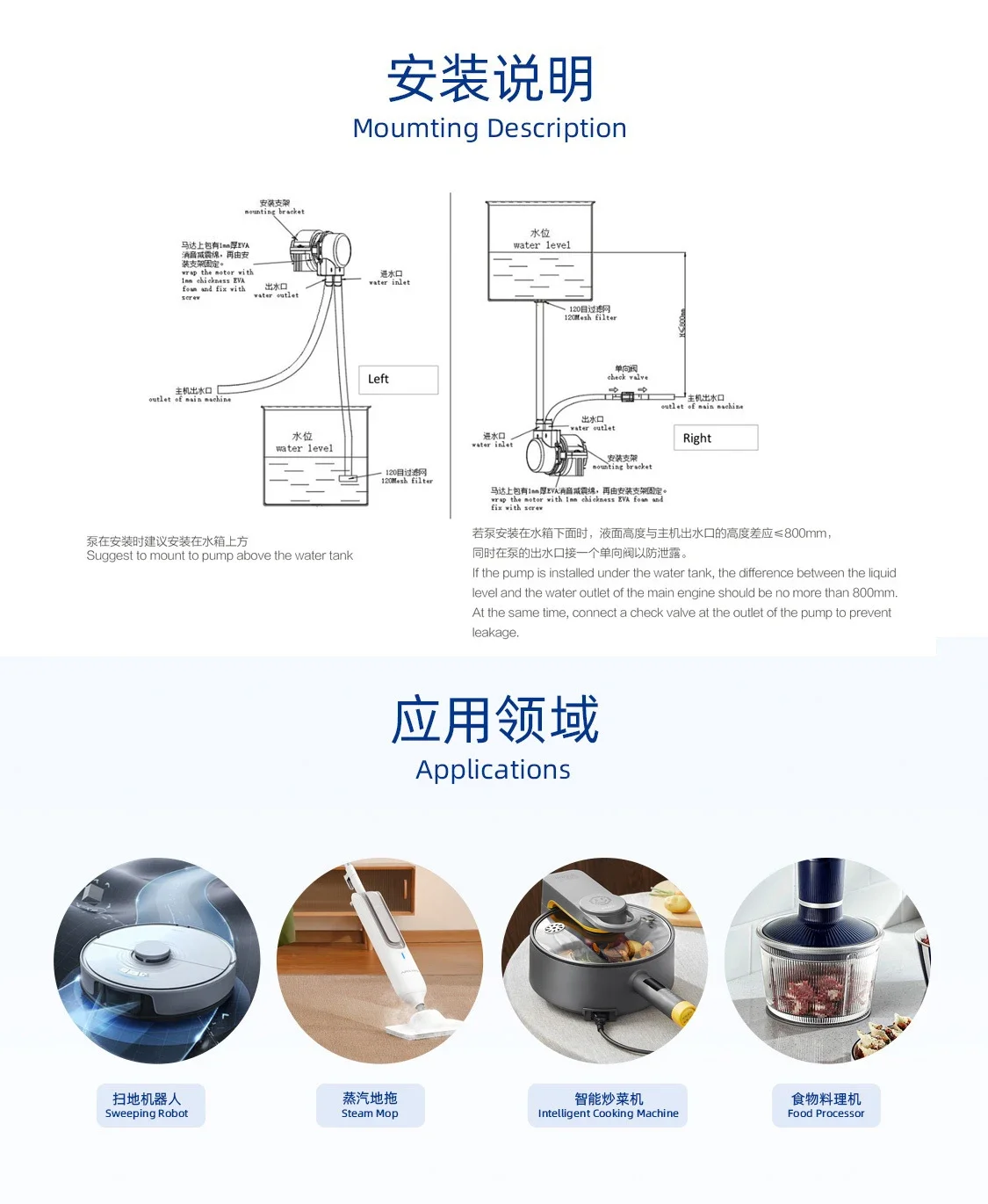 PEP-6(05)-A DC 12V-24V 20V Small Mini Peristaltic Dosing Pump Micro Self-priming Suction Liquid Pump for Sweeping Robot