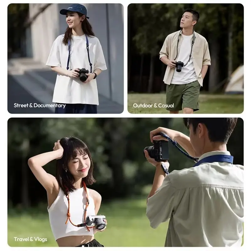 카메라 DSLR CSS2용 커레이티드 컬렉션 사진 액세서리, 카메라 숄더 스트랩용 U-스냅, 퀵 조절 기능이 있는 라이트 넥 스트랩