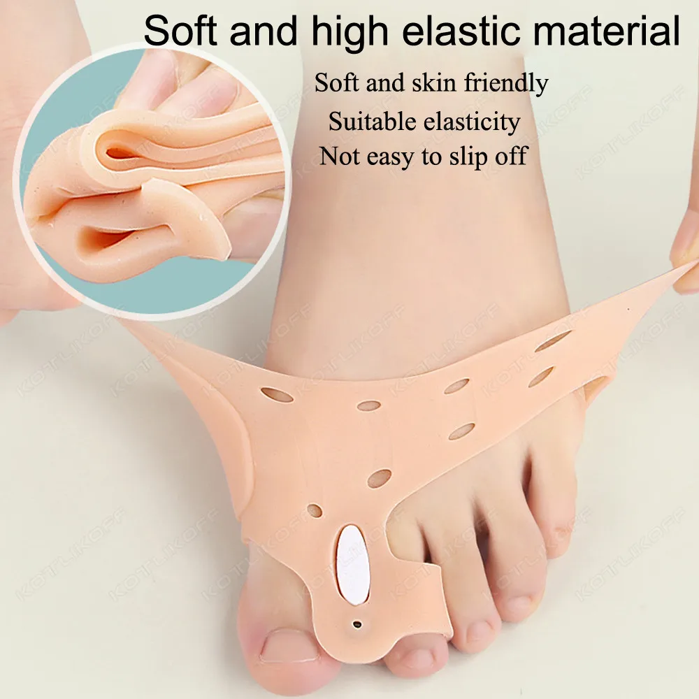 Toe and Forefoot Pads Toe Separator Forefoot Pad Magnetic Therapy Hallux Valgus Corrector Bunion Orthotics Protector Overlapping Pain Relief Cushion