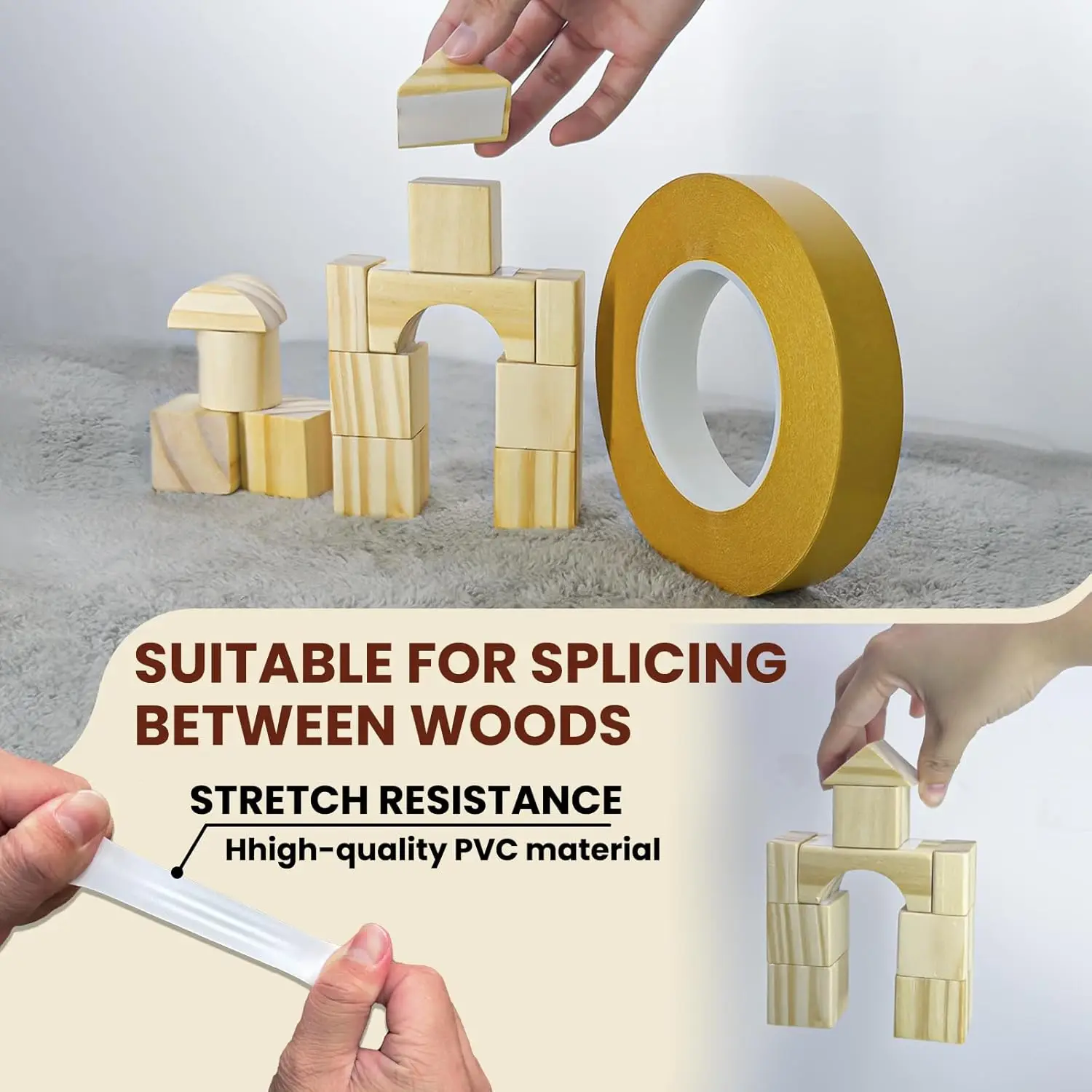 PET 양면 초강력 접착 테이프 내열성 0.05mm 두께 투명 PET 강력 양면 테이프