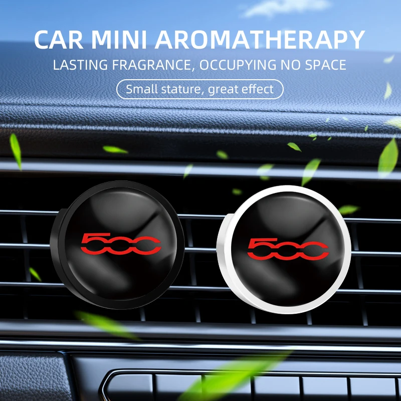 Car Air Freshener Round Car Perfume Decoration Clip Air Refresher Car Fragrance For Fiat Abarth 500 Abarth 595 Abarth 124
