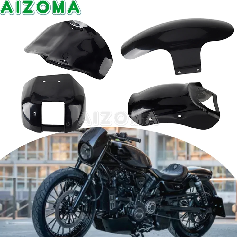 

For Harley Nightster 975 RH975 Fairing Kit Motorcycle Front Fender Rear Fender Mount Seat Plate Bottom Spoiler Mudguard 2022-23