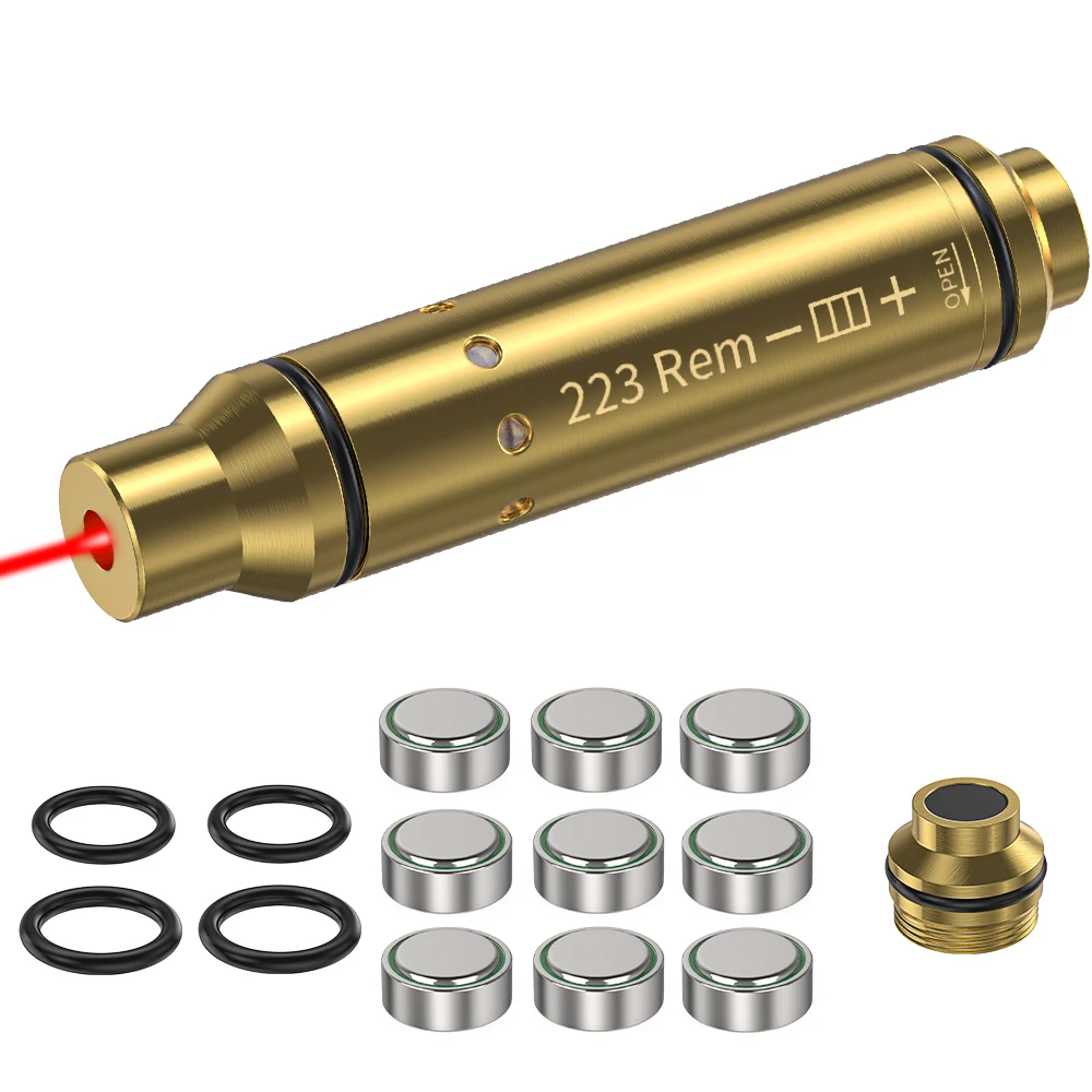 Laser Training Cartridge Red Dot Laser Training Bullet Dry Fire Laser Trainer Cartridge Tactical Bullet 223