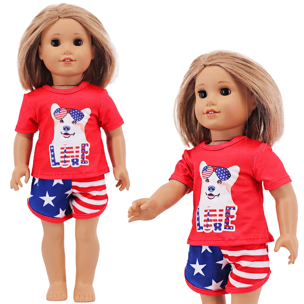 T-Shirt + Shorts für 43 cm große Baby-Reborn-Puppen, Zubehör, 18 Zoll, amerikanische Puppe, Mädchenspielzeug, Our Generation Nenuco – Detail 33