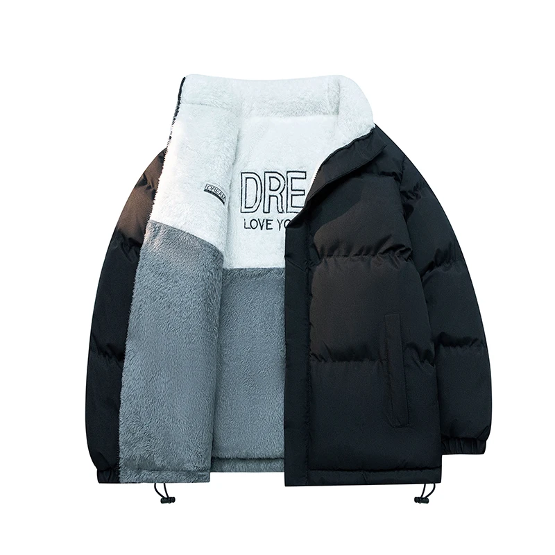 

Winter New Double Wear Sheep Cake Plush Thickened and Warm Couple Cotton Cloth and Cotton Coat