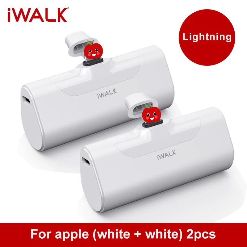 portable cell phone charger Iwalk Mini Power Bank 4500Mah Travel Portable Charger Business Type-C for apple interface Cute Powerbank For Xiaomi Phone usb c power bank Power Bank