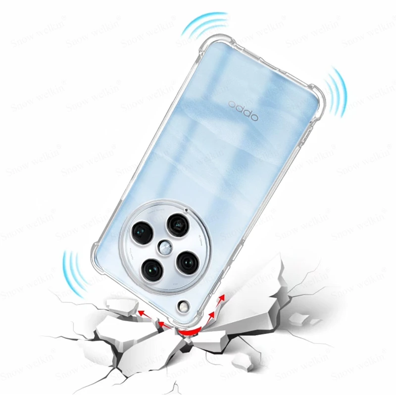 Enhanced Airbag Buffer Shockproof Clear Soft TPU Case