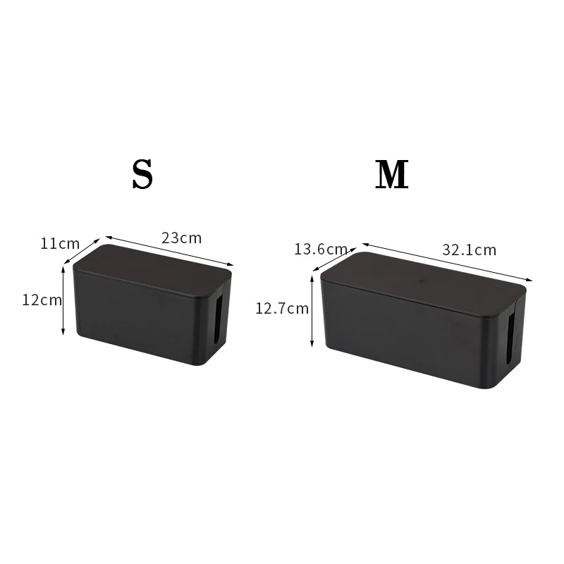 Network Line Storage Bin Charger Wire Management Cable Storage Box Power Strip Wire Case Anti Dust Charger Socket Organizer