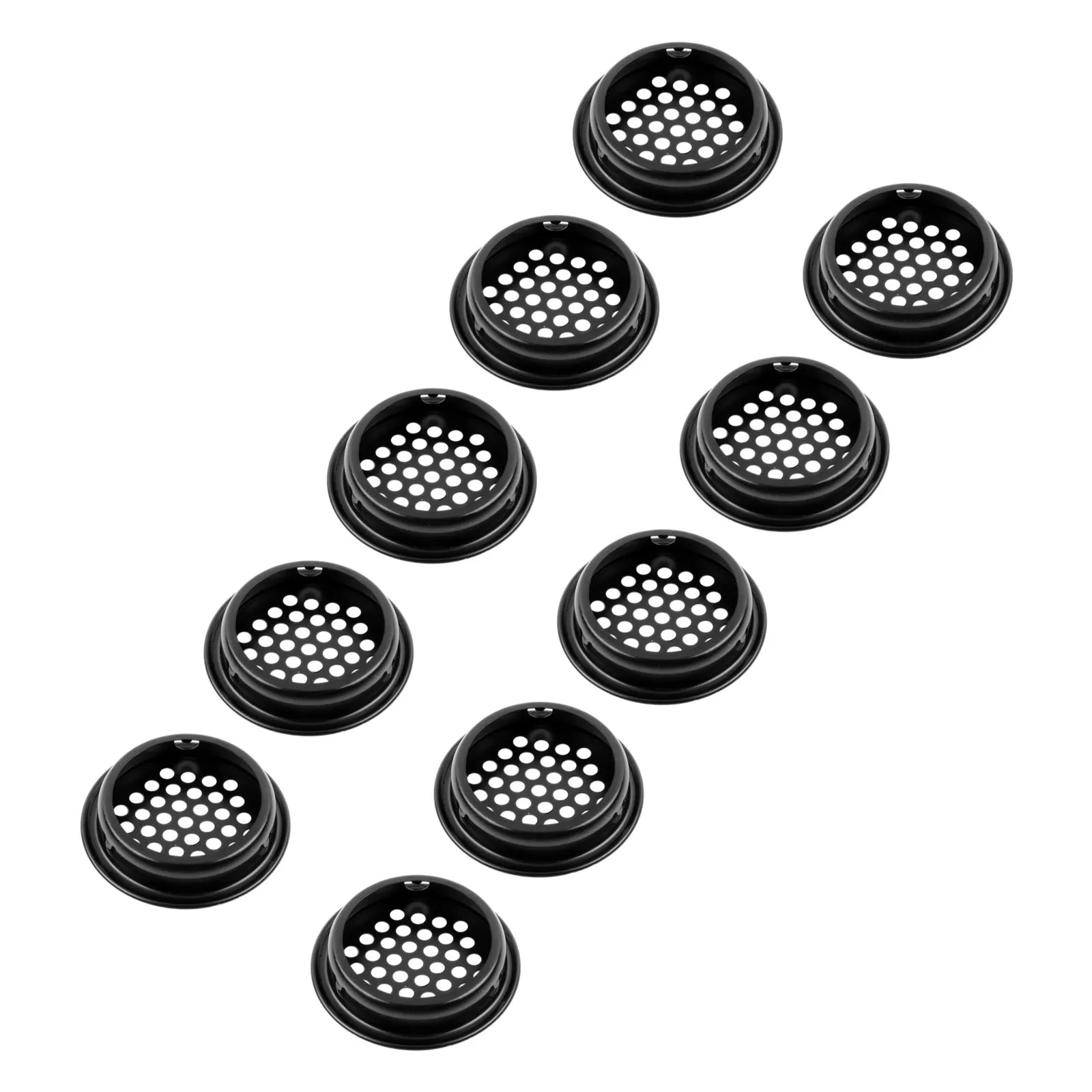 

10pcs Round Ventilation Grilles 35mm Stainless Steel Air Vent Louver Hole Soffit Dustproof Mesh Vents Breathable Home Hardware