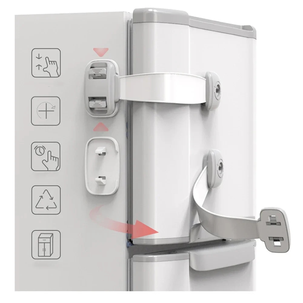 3pcs/lot Multi-function Child Baby Safety Lock Children Security Protector Baby Care Cupboard Cabinet Door Drawer Safety Locks