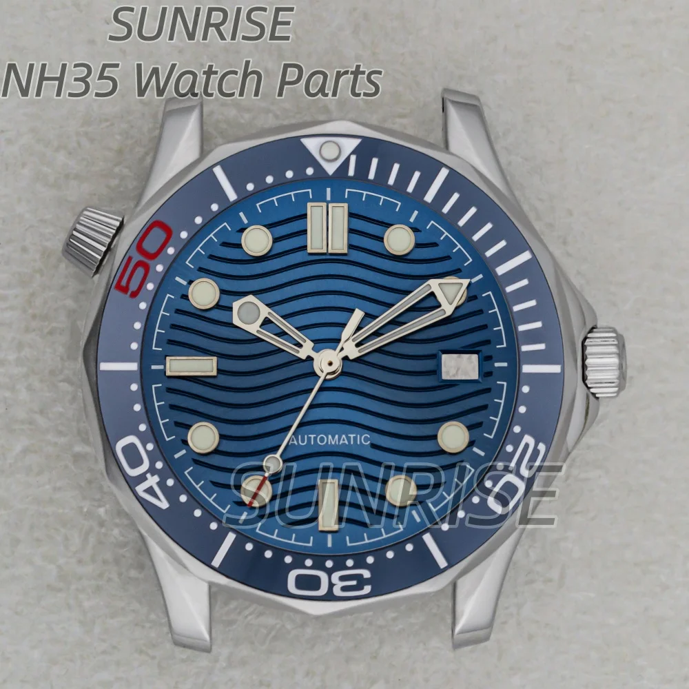 41mm Waterproof Watch Case with Stainless Steel Band & Transparent Back