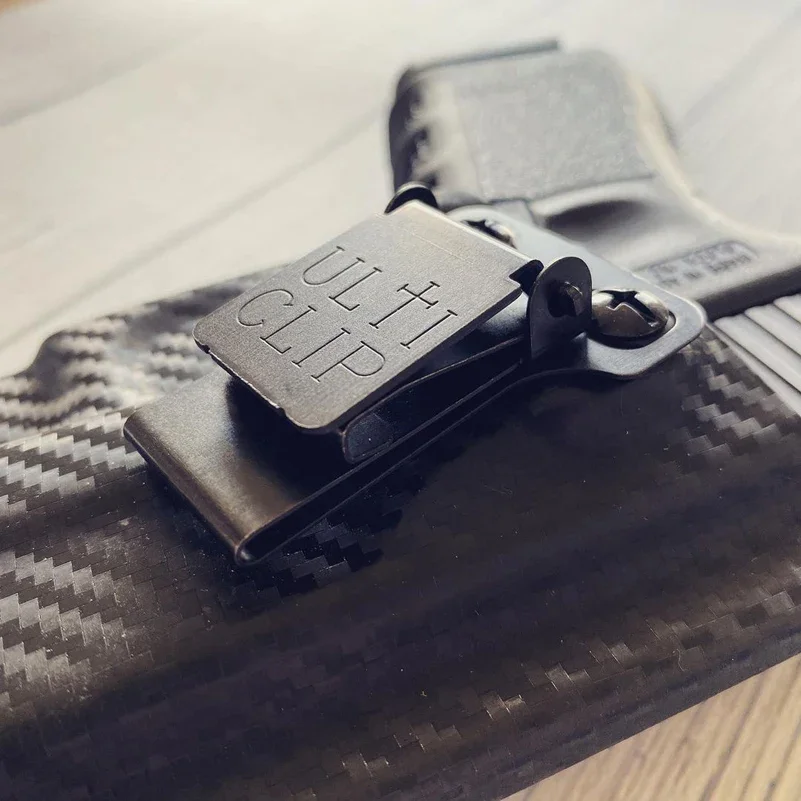 K-Sheath Holster-Rückenclip, Edelstahl-Clip – auf universellem Messerscheiden-Gürtelclip, Holster-Clip, Taillenclip – Detail 9