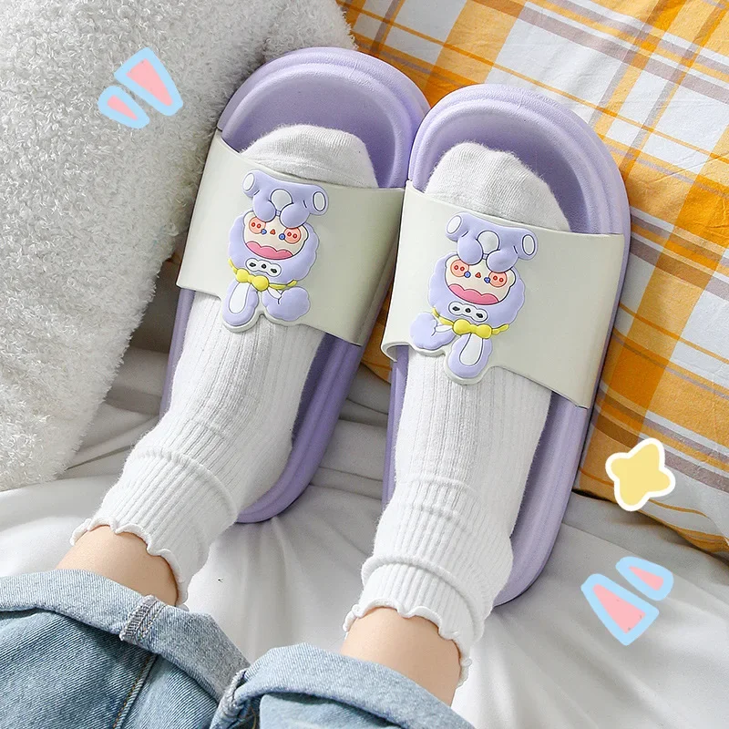 

Slippers Female Household Cartoon Cute Deodorant Antiskid Wear-resistant Slippers Bath Personalized Deodorization Men's Shoes