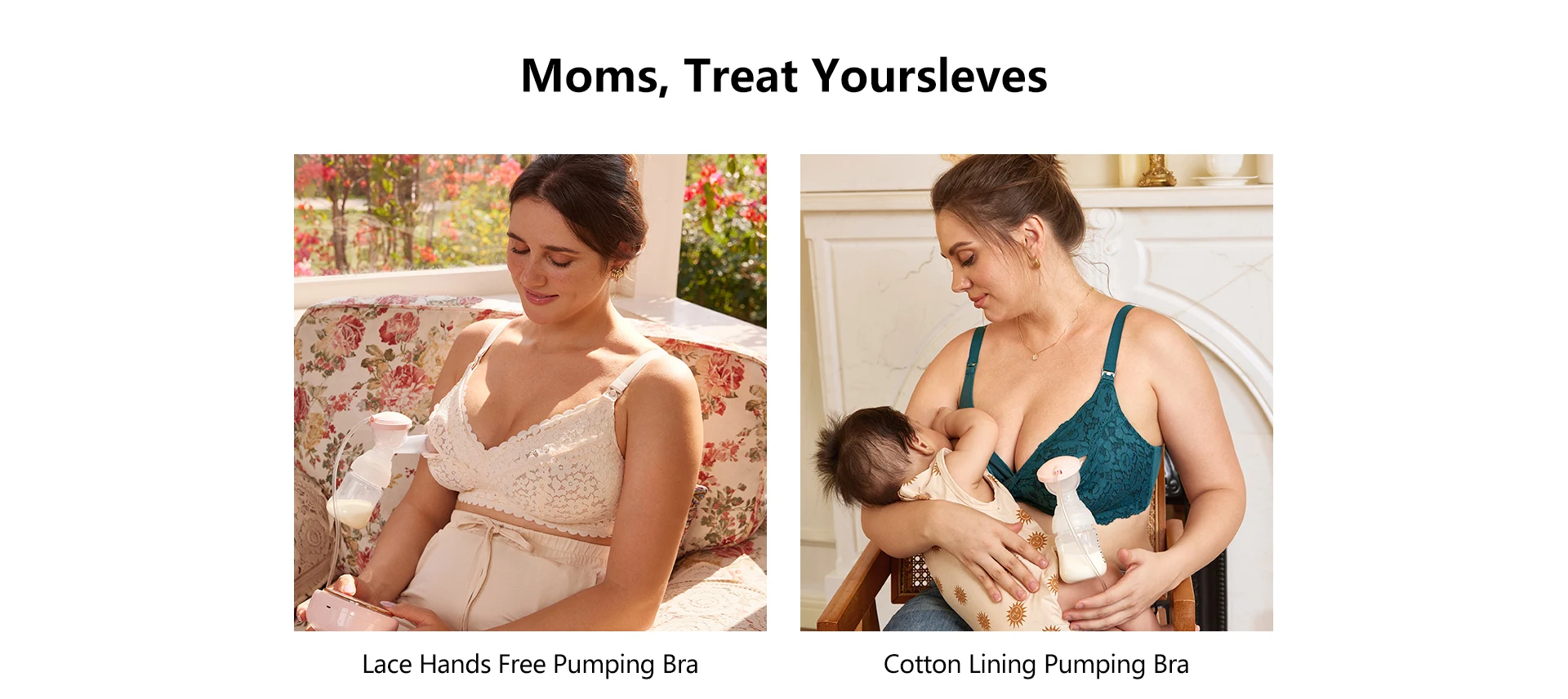 MOMANDA Inbarely™ All-In-One Hands-Free Pumping Bra Wireless Crossover Nursing  Breastfeeding Sleep Maternity Lingerie Soft XS-L - AliExpress