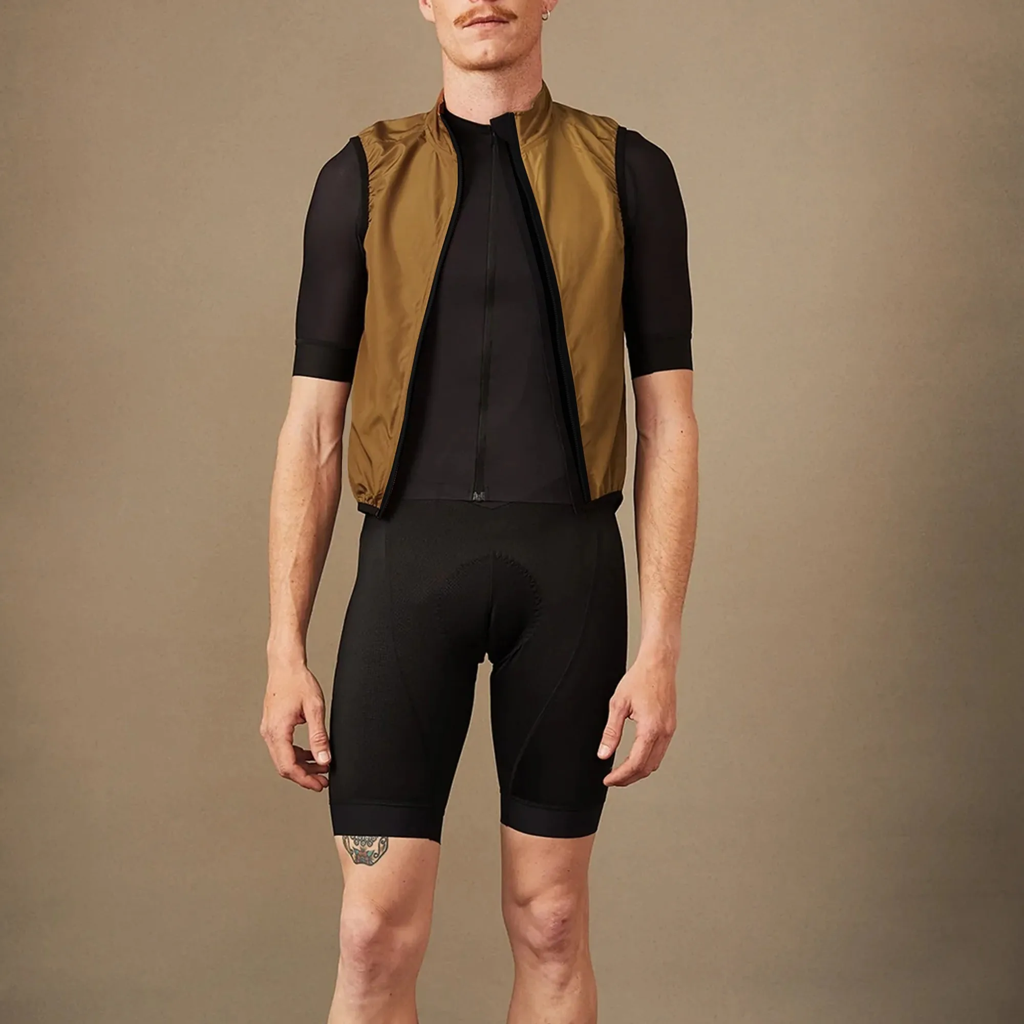 야외 스포츠 사이클링 민소매 양방향 지퍼 재킷 남성용, MTB 조끼, 자전거 의류, 도로 자전거 레이싱 코트, 질렛