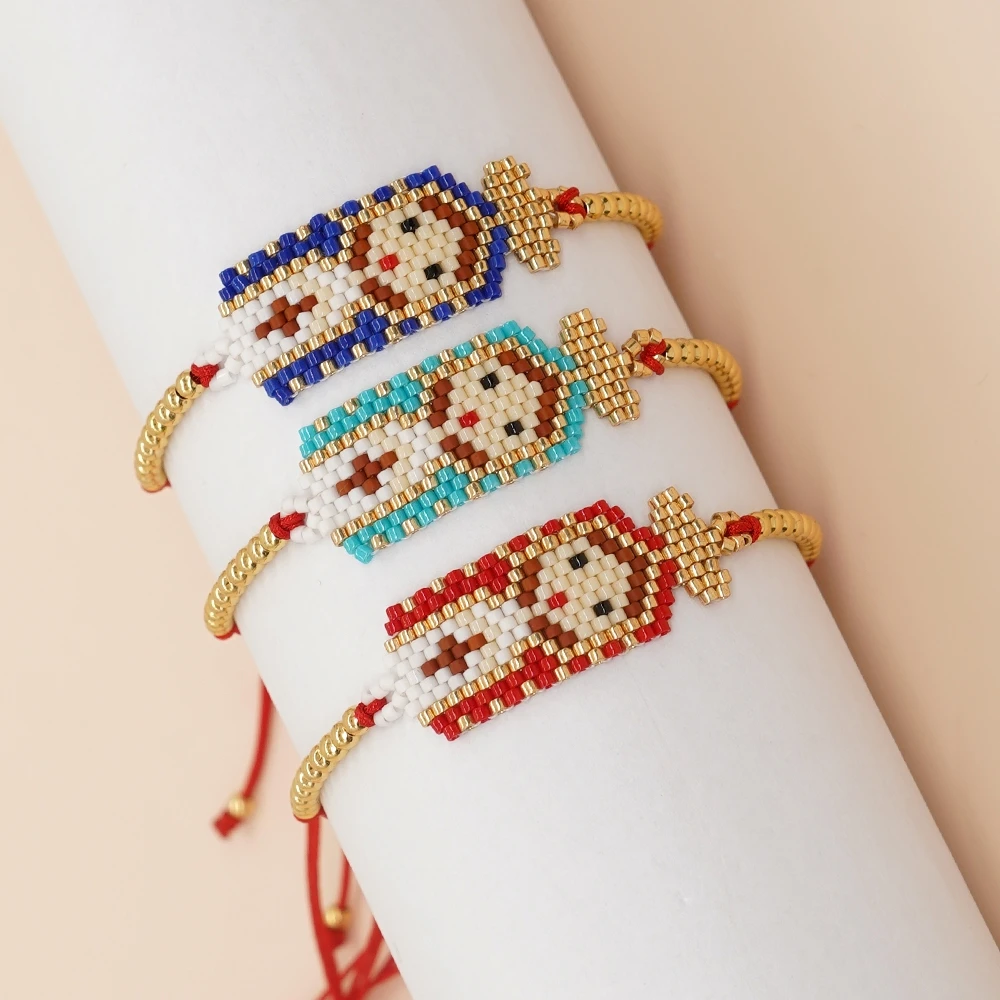 Lot De 15 Bracelets Perles De Rocaille Vert - Style Bohème, Neufs Avec étiquettes