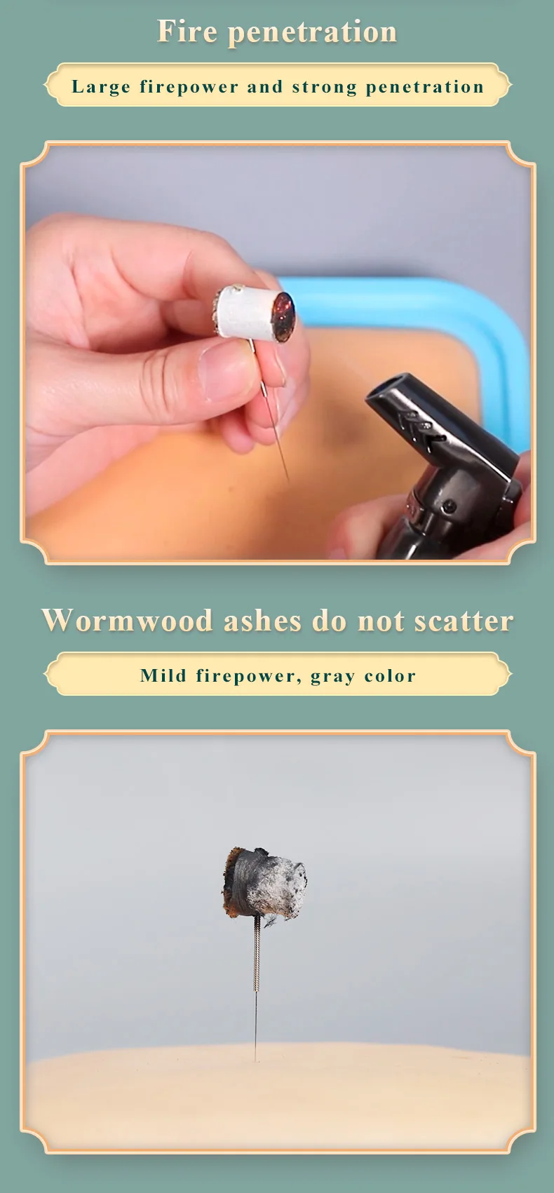 Description Picture 6 of itemMini Moxa Stick Pure Moxa Stick for Moxibustion 200pcs/box High Quality Extract Chinese Medicine Moxa Roll Warm Moxibustion Post