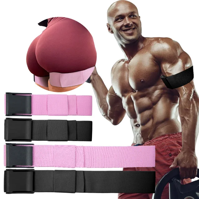 4PCS/SET BFR Rigid Blood Flow Restriction Band for Arms Legs Glutes BFR Training Workout Occlusion Bands for Men and Women